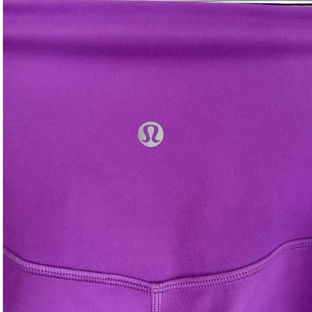 Lululemon Wunder Under Smooth Coverage Leggings Womens Size 6 Purple High Rise